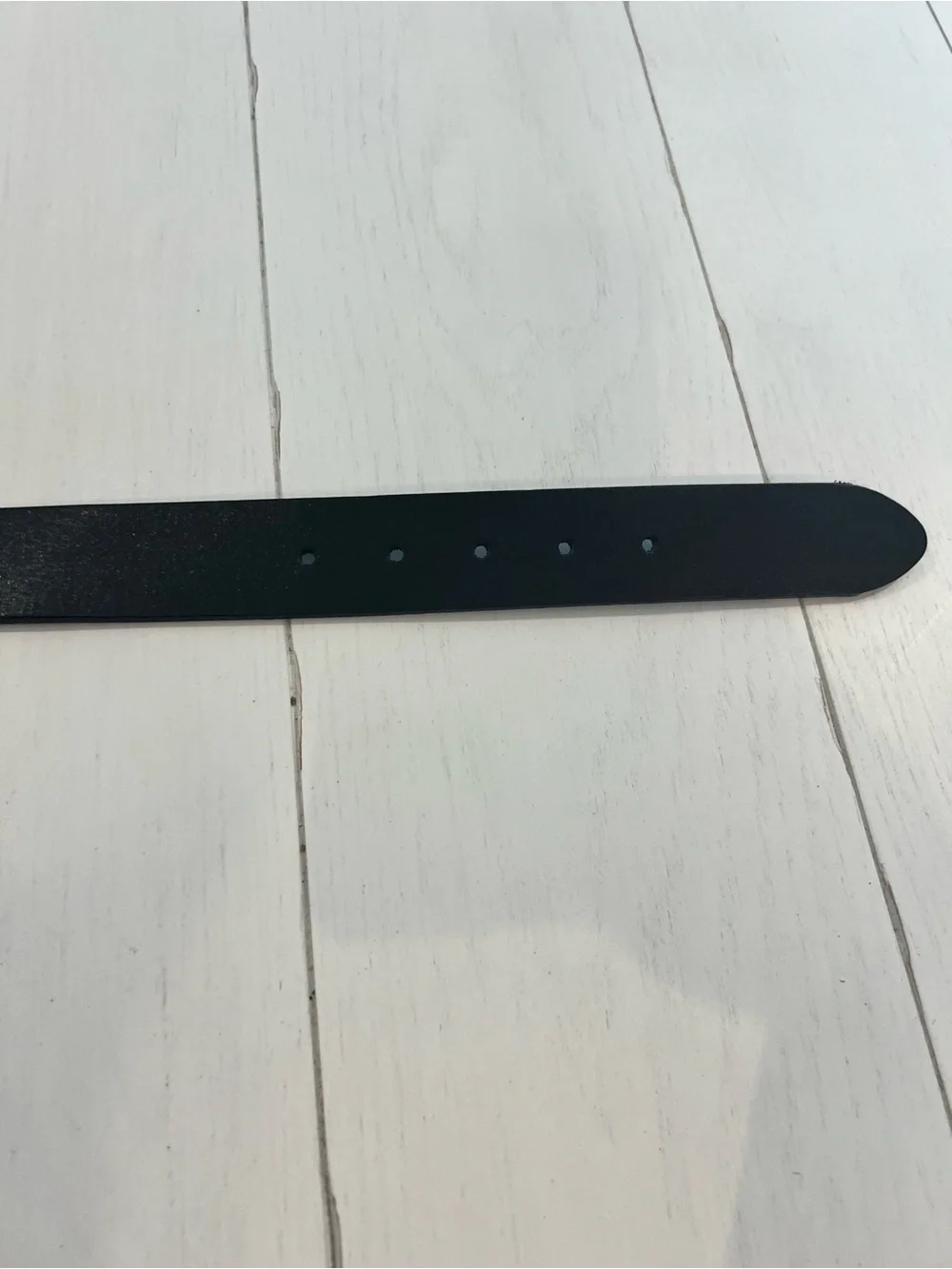 Classic Slim Black Leather Belt with Silver Buckle